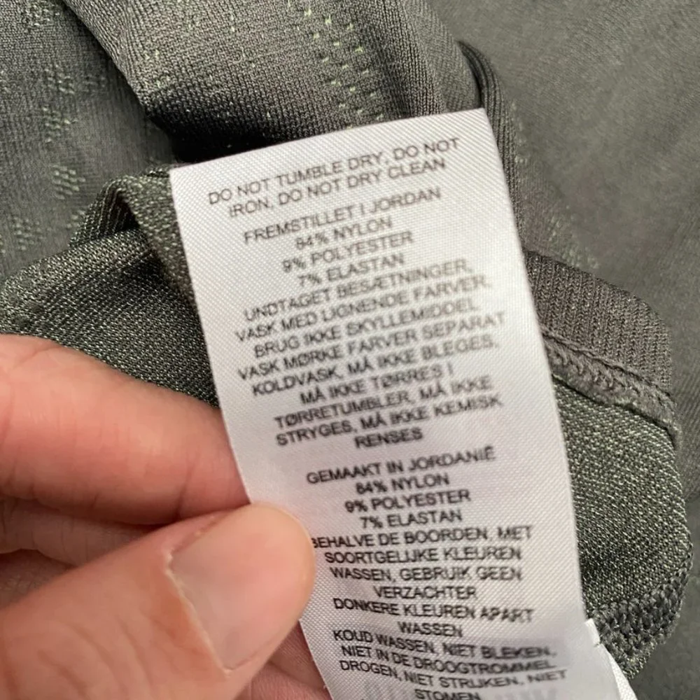 GYMSHARK - Dark Army Green High Waisted Leggings, Size S - Picture 6 of 6